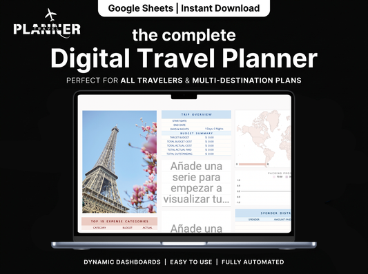 The Ultimate Travel Planner™: For Excel And Google Sheets